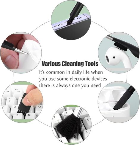 مجموعة تنظيف إلكترونية متعددة الوظائف للهاتف الخلوي، والكاميرا، والكمبيوتر الشخصي، والتلفزيون، والكمبيوتر المحمول، وسماعات الأذن، والشاشة، وأداة تنظيف لوحة المفاتيح الميكانيكية، ومجموعة فرش مضادة للكهرباء الساكنة، ومجموعة صيانة الجهاز in Kuwait