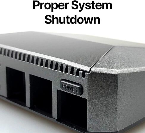 Argon One Case with Cooling Fan for Raspberry Pi 4 | Includes 5.25V/3.5A Power Supply | Aluminum Heatsink | Power Button | Supports Retro Gaming, Movies, and Music in Kuwait