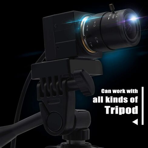 CODSOK 1080P USB Camera CMOS OV2710 MJPEG 30fps 60fps 100fps High Speed Industrial Machine Vision Mini USB Webcam Camera for PC Video Recording (USBFHD01M-SFV(2.8-12mm)) in Kuwait