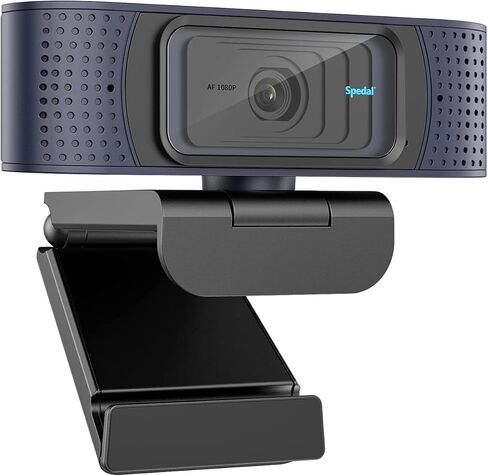 كاميرا ويب Spedal Autofocus 1080p، كاميرا ويب مع ميكروفون وغطاء للخصوصية، ميكروفونات استريو مزدوجة، كاميرا ويب فيديو احترافية لتسجيل الألعاب للمكالمات والمؤتمرات، كمبيوتر سطح المكتب للكمبيوتر المحمول Mac in Kuwait