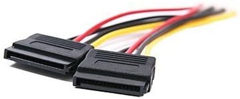 لوشنز كيبل مقسم موليكس 4 دبابيس الى كيبل طاقة ساتا مزدوج على شكل حرف Y للقرص الصلب وهارد HDD وSSD من قطعتين in Kuwait