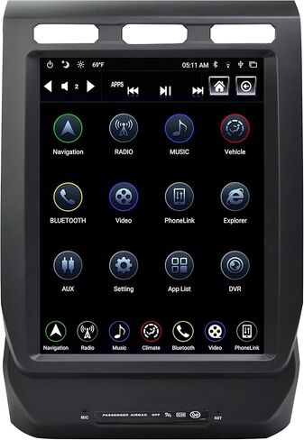 راديو بديل من لينكسويل الجيل الرابع 12.1 انش لسيارة F150 2015 الى 2020 وF250/F350/F450 2017 الى 2020 نظام تحديد المواقع العالمي GPS يونيموتو HDMI/BT/USB/AUX/واي فاي ستيريو سيارة TS-FDPU12-1RR-4B in Kuwait