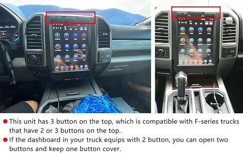 راديو بديل من لينكسويل الجيل الرابع 12.1 انش لسيارة F150 2015 الى 2020 وF250/F350/F450 2017 الى 2020 نظام تحديد المواقع العالمي GPS يونيموتو HDMI/BT/USB/AUX/واي فاي ستيريو سيارة TS-FDPU12-1RR-4B in Kuwait