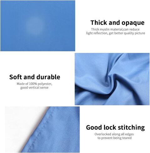 GIJUANRING 7.87ftx13.12ft شاشة خلفية زرقاء كبيرة من Chromakey قابلة للطي استوديو فيديو صور محمول خلفية محيطة مع نظام دعم خلفية التصوير الفوتوغرافي للحفلات، المفاتيح، البث in Kuwait