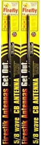 LOT of 2 Firestik FL4-B 4' Firefly TUNABLE TIP CB Radio Antenna (Black) in Saudi Arabia