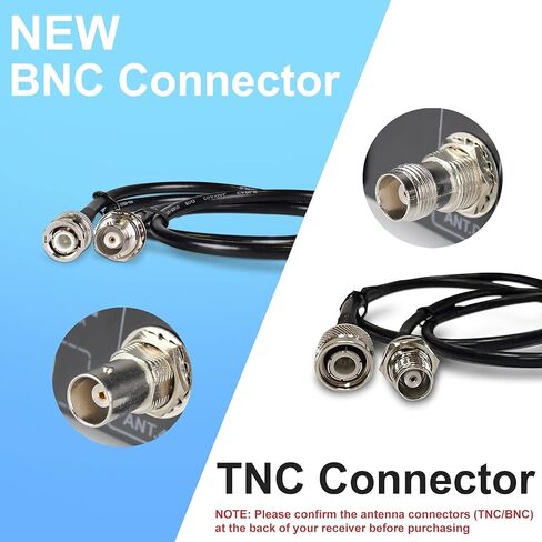 Phenyx Pro BNC Antenna Kit, Four BNC Connecting Cables 50cm/1.6FT for Front-Mounting Antennas, Compatible with New Version PTU-4000/6000/7000 in Saudi Arabia