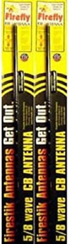 FireStik LOT of 2 FL3-B Three Foot Firefly CB Radio Antenna with Tuneable Tip (Black) in Saudi Arabia