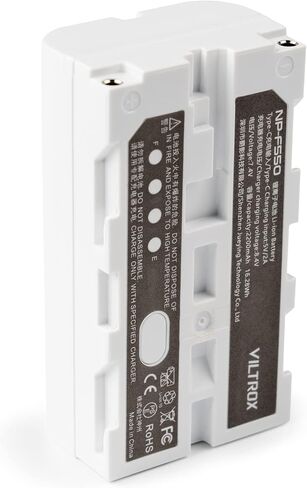 بطارية VILTROX 2 Pack NP-F550 2200 مللي أمبير في الساعة، استبدال Sony NP-F970 F960 F950 F770 F750 F570 F550، ضوء LED متوافق مع Godbox Neewee، شاشة (منفذ إدخال USB من النوع C) in Saudi Arabia