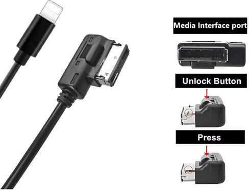 AMI Music Interface Type C Adapter Aux Cable Plus Compatible with A3 A4 A5 A6 A8 MMI 3G+ System for 17 Pro 17 Pro Max Air 16 Pro 16 Pro Max 15 15 Plus 15 Pro Android Google Pixel Galaxy (Type-C 3.3FT) in Kuwait