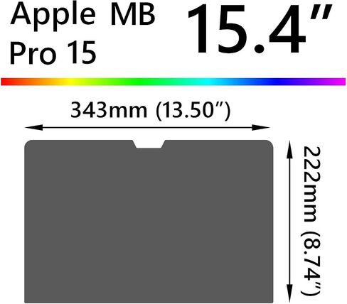 أربعة حراس، فلتر شاشة للخصوصية، متوافق مع Apple MacBook Pro 15 بنسبة 16:10 - طبقة حماية للخصوصية وتقليل الضوء الأزرق ومضادة للوهج ومضادة للخدش in Saudi Arabia