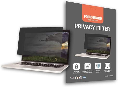 أربعة حراس، فلتر شاشة للخصوصية، متوافق مع Apple MacBook Pro 15 بنسبة 16:10 - طبقة حماية للخصوصية وتقليل الضوء الأزرق ومضادة للوهج ومضادة للخدش in Saudi Arabia