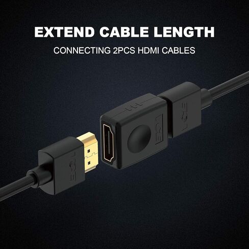 في سي اي محول HDMI انثى الى انثى عالي السرعة HDMI انثى بدقة 3D و4K مطلي بالذهب in Saudi Arabia