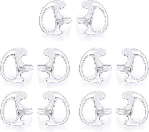 Replacement Earmold Earpiece Earbud Earplug Ear Mold for Walkie Talkie Acoustic Tube Earpiece,Soft Silicone Earmould Replacement Earpiece Insert for Two Way Radio Air Acoustic Headset (Pair of 4) in Kuwait