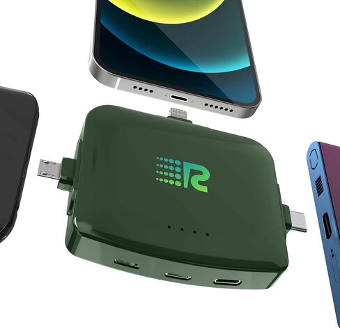 Universal Comet Portable Power Bank – 3200mah, 2.1A High-Speed Power Bank Fast Charging - Apple Lightning, Type C, Micro-USB Charges 3 Devices at a Time – Pre-Charged Portable Charger in Kuwait