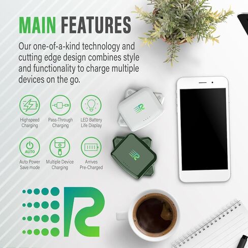 Universal Comet Portable Power Bank – 3200mah, 2.1A High-Speed Power Bank Fast Charging - Apple Lightning, Type C, Micro-USB Charges 3 Devices at a Time – Pre-Charged Portable Charger in Kuwait