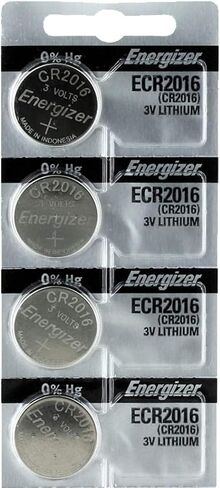 4 قطع - بطارية خلية عملة ليثيوم إنرجايزر Cr2016 3 فولت Dl2016 Ecr2016 CR 2016 in Saudi Arabia