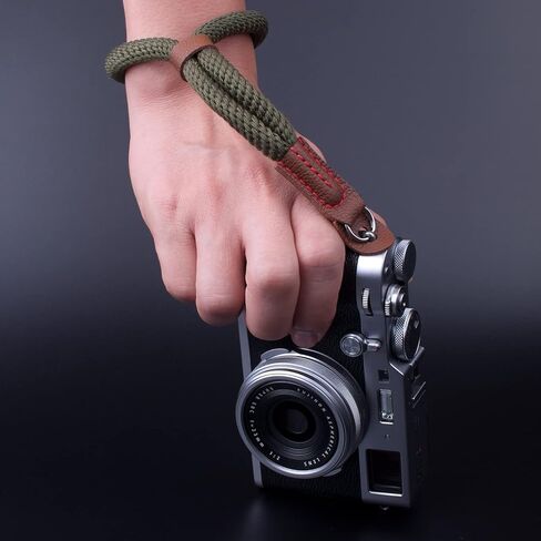 حزام معصم اليد للكاميرا السوداء من VKO متوافق مع Fujifilm X-T30 X-T4 X-T3 X-T20 X-T2 X70 X-Pro2 X-E3 X30 XQ2 X100F A6100 A6600 A6400 A6000 A6300 A6500 RXIR II حزام أمان قابل للتعديل in Saudi Arabia