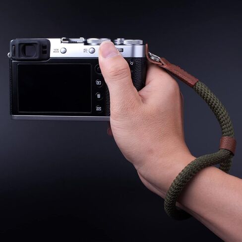 حزام معصم اليد للكاميرا السوداء من VKO متوافق مع Fujifilm X-T30 X-T4 X-T3 X-T20 X-T2 X70 X-Pro2 X-E3 X30 XQ2 X100F A6100 A6600 A6400 A6000 A6300 A6500 RXIR II حزام أمان قابل للتعديل in Saudi Arabia