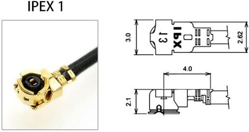 هاي ليتجو 5 قطع IPX IPEX-1 U.FL الى SMA انثى كيبل واي فاي محوري منخفض الخسارة 6 انش (15 سم) in Saudi Arabia