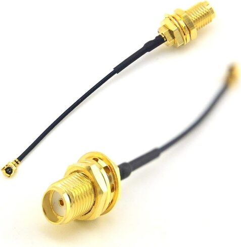 هاي ليتجو 5 قطع IPX IPEX-1 U.FL الى SMA انثى كيبل واي فاي محوري منخفض الخسارة 6 انش (15 سم) in Saudi Arabia