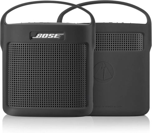 حافظة سيليكون TXEsign متوافقة مع مكبر صوت بلوتوث Bose SoundLink Color II، حقيبة حمل للسفر وغطاء مكبر صوت واقٍ مع مقبض (أحمر مرجاني) in Kuwait