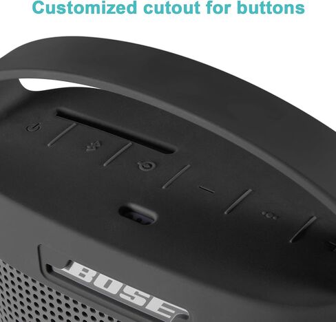 حافظة سيليكون TXEsign متوافقة مع مكبر صوت بلوتوث Bose SoundLink Color II، حقيبة حمل للسفر وغطاء مكبر صوت واقٍ مع مقبض (أحمر مرجاني) in Kuwait