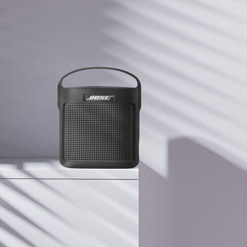حافظة سيليكون TXEsign متوافقة مع مكبر صوت بلوتوث Bose SoundLink Color II، حقيبة حمل للسفر وغطاء مكبر صوت واقٍ مع مقبض (أحمر مرجاني) in Kuwait