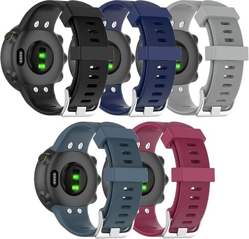 حزام لساعة Garmin Forerunner 45، حزام ساعة بديل من السيليكون الناعم لساعة Garmin Forerunner 45 (42 مم) / Forerunner 45S (39 مم) / ساعة ذكية للسباحة 2 (بدون متتبع) in Kuwait