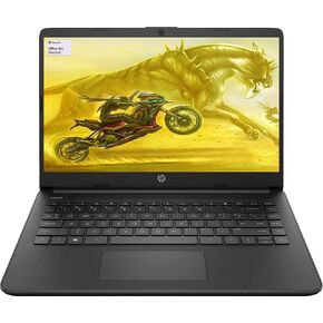 كمبيوتر محمول HP 14 بوصة عالي الدقة، وحدة معالجة مركزية AMD ثنائية النواة، ذاكرة وصول عشوائي 16 جيجابايت، 1000 جيجابايت (1 تيرابايت) SSD، 64 جيجابايت eMMC، مكتب لمدة عام واحد مع الملحقات (أسود) in Kuwait