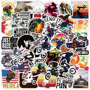 ملصقات الدراجة الترابية| 50 قطعة من الملصقات هدية لمحبي الدراجة الترابية، ملصقات جمالية مقاومة للماء من الفينيل، ملصقات للكمبيوتر المحمول، زجاجة مياه، ملصقات للأطفال والأطفال الصغار والمراهقين والفتيات والسيارات وملصقات الخوذة موتوكروس in Kuwait