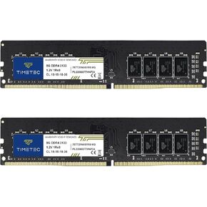 Timetec 32GB KIT (2x16GB) DDR4 2133MHz (PC4-2133P) PC4-17000 UDIMM Desktop RAM – 288-Pin 1.2V CL15 Non-ECC Unbuffered DIMM Memory Module Upgrade in Kuwait