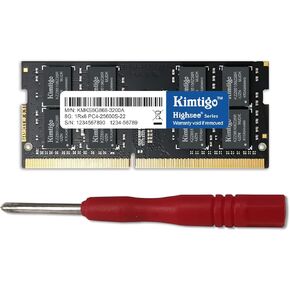 Kimtigo DDR4 2666 8G Laptop Dram 2666MHz (PC4-21300) CL19 (Compatible with 2400MHz or 2133MHz) 1.2V Notebook 1Rx8 Single Rank 260 Pin SODIMM Laptop PC Computer Memory RAM(8GB)