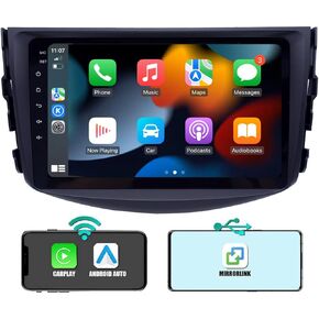 ستيريو راديو السيارة Android 12.0 لسيارة Toyota RAV4 2006 2007 2008 2009 2010 2011 2012، ثماني النواة وحدة المعالجة المركزية اللاسلكية تشغيل السيارة Android Auto GPS Navigation Car Stereo Bluetooth 5.0 SWC Mirror Link FM AM WiFi 2+32GB in Kuwait