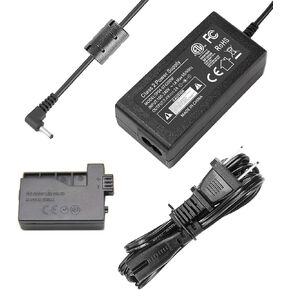 F1TP ACK-E5 محول طاقة التيار المتردد DR-E5 DC المقرنة LP-E5 طقم بطارية الدمية لكاميرات Canon EOS Rebel T1i XSi XS 450D 500D 1000D Kiss F X2 X3. in Kuwait