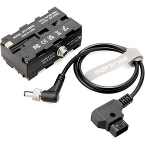 D-Tap to Double-Sided NP-F550/970/570/770 Dummy Battery Power Adapter, Compatible for LED Light, Feelworld,Atomos Ninja/Shinobi Monitor, Hollyland Wireless Video Transmission.(Thin Version) in Saudi Arabia