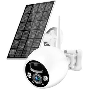 NoahTec Solar Security Cameras Wireless Outdoor, 2K HD Battery Solar Powered Cameras for Home Security Outside AI Motion Detection Siren, Spotlight Night Vision Two Way Talk (2.4GHz WiFi) in Kuwait