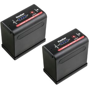 Kastar 2 حزمة بطارية متوافقة مع Canon UC-X50 X55 V40Hi XF100 XF105 XF200 XF205 XF300 XF305 XHA1 ES420V ES520A ES4000 ES5000 ES6000 ES6500V ES7000ES ES7000V ES8000V ES8100V ES8200V ES8400V ES8600 in Kuwait