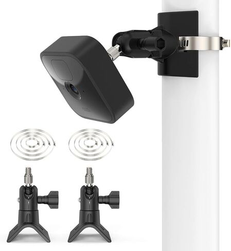 HOLACA 2 Pack Blink Camera Pole Mount Blink Outdoor Mount Compatible with Blink 2k+(2025 Model) Blink Outdoor 4/3 Blink XT2/XT1 Mini2/Mini, Applicable Pipe Diameter Size 1.18-7.87 inch (30mm-200mm) in Saudi Arabia