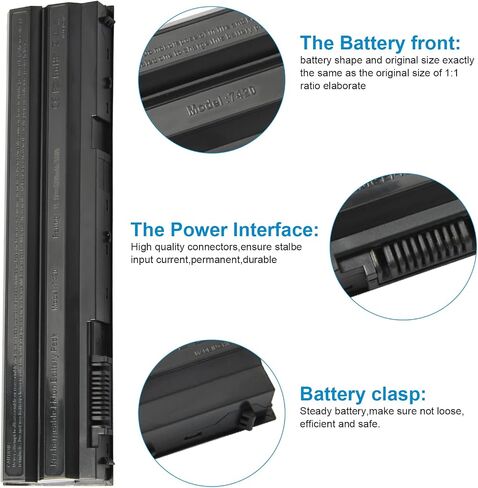 Futurebatt بطارية كمبيوتر محمول لديل خط العرض E5420 E5430 E5530 E6420 E6430 E6520 E6530 انسبايرون 4420 5420 5425 7420 7520 4720 5720 M421R M521R N4420 N4720 N5420 N5720 N7420 Vostro 34 603560 دفتر in Saudi Arabia