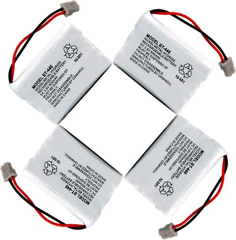 BT446 BT-446 Phone Battery Compatible with for Uniden BBTY0503001 BT-1004 BT-1005 GE-TL26402 BT-504 CPH-488B Handset Phone 3.6V 800mAh (3- Pack) in Saudi Arabia