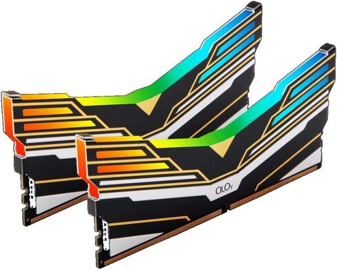 OLOy DDR4 RAM 32GB (2x16GB) Warhawk Aura Sync RGB 3000 MHz CL16 1.35V 288-Pin Desktop Gaming UDIMM (MD4U163016BEDA) in Kuwait
