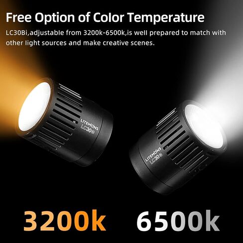 Godox LC30Bi سطح المكتب LED ضوء الفيديو ضوء ثابت ضوء ناعم لونين درجة الحرارة ملء الضوء مناسب لتصوير المجوهرات والفيديو والتصوير الفوتوغرافي المباشر والتصوير الفوتوغرافي والطعام وإضاءة درجة الحرارة بلونين in Saudi Arabia