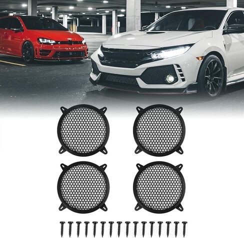 X AUTOHAUX 4pcs Grill Cover 8 Inch Mesh Protector Car Speaker Cover Woofer Subwoofer Grill in Saudi Arabia