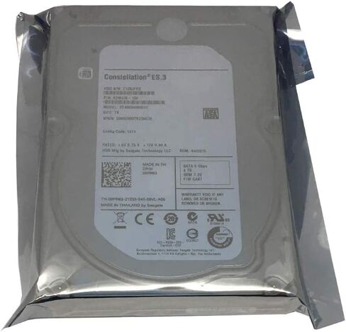 محرك الأقراص الصلبة الداخلي Seagate ST4000NM0033 Constellation ES.3 4 تيرابايت 3.5 بوصة - SATA - 7200 دورة في الدقيقة - مخزن مؤقت سعة 128 ميجابايت (متجدد) in Saudi Arabia