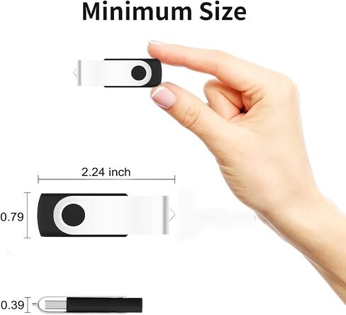100-Pack of 1GB Bulk Flash Drive EASTBULL USB 2.0 Flash Drive Bulk (Black) in Kuwait