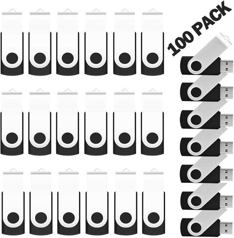 100-Pack of 1GB Bulk Flash Drive EASTBULL USB 2.0 Flash Drive Bulk (Black) in Kuwait