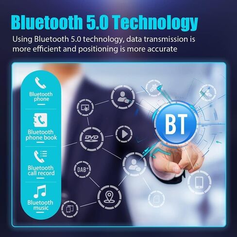 ستيريو راديو السيارة Android 12.0 لسيارة Toyota RAV4 2006 2007 2008 2009 2010 2011 2012، ثماني النواة وحدة المعالجة المركزية اللاسلكية تشغيل السيارة Android Auto GPS Navigation Car Stereo Bluetooth 5.0 SWC Mirror Link FM AM WiFi 2+32GB in Kuwait