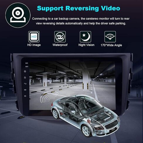 ستيريو راديو السيارة Android 12.0 لسيارة Toyota RAV4 2006 2007 2008 2009 2010 2011 2012، ثماني النواة وحدة المعالجة المركزية اللاسلكية تشغيل السيارة Android Auto GPS Navigation Car Stereo Bluetooth 5.0 SWC Mirror Link FM AM WiFi 2+32GB in Kuwait