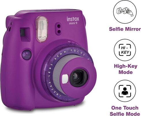 instax Mini 9 Clear Camera, Purple in Saudi Arabia