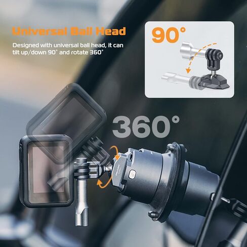 ULANZI Falcam F22 Quick Release Kit for Action Camera and DJI OSMO - Aluminum Action Camera Mounting Adapter Convert to F22 QR System with 1/4" Thread for Tripods, Selfie Sticks, Vlogging Accessories in Kuwait